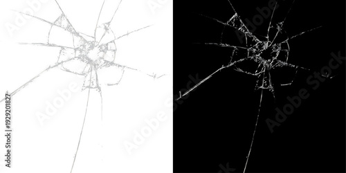 Φωτογραφία Broken Window Glass Splinter Debris Overlay PNG
