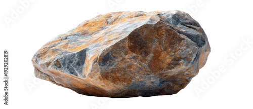 Obraz na płótnie Large Brown Rock on transparent background