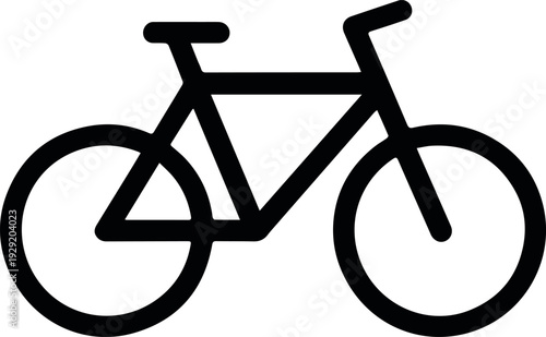 Bicycle icon for transport and commute