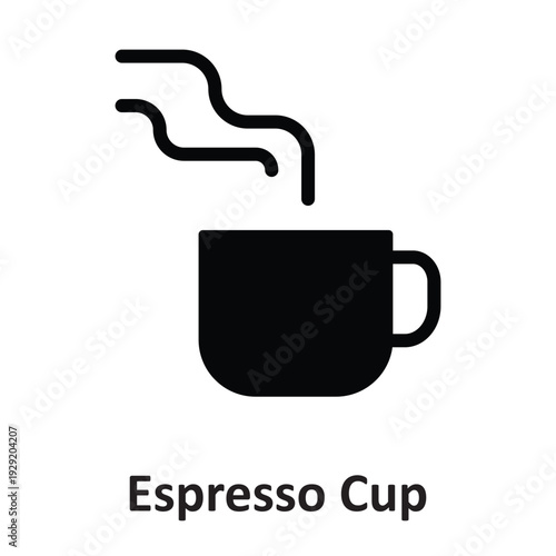 Espresso Cup Vector Icon which can easily modify or edit