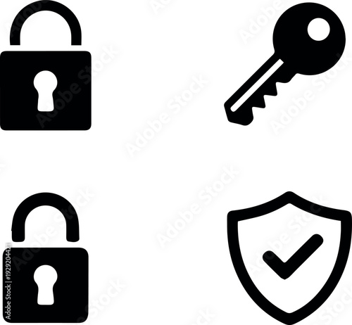 Mobile app security icons for user interface elements