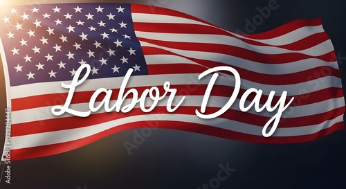 Celebrate labor day with patriotic spirit and american pride