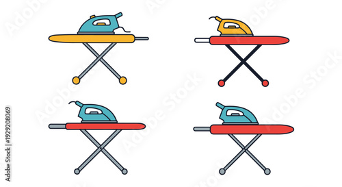 Ironing Board Line modern bold color illustration