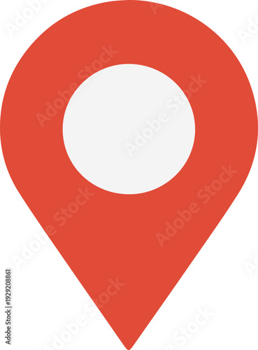 Map pin for event venue and meeting point
