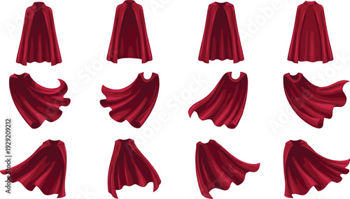 Set of colorful beach chairs and sun umbrellas isolated on white background, summer vacation holiday travel icons, flat vector illustration.