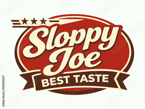 Sloppy joe logo vector