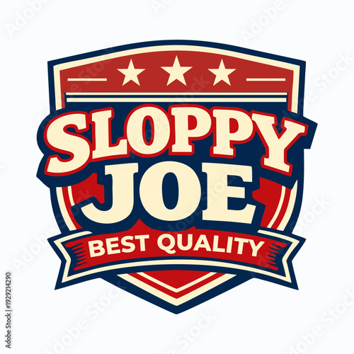 Sloppy joe logo vector