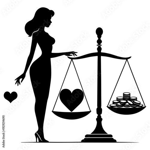 A delicate equilibrium of the soul captured in a timeless silhouette