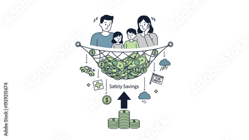 Family worried about financial safety and unexpected expenses.