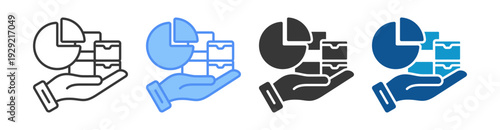 Resource Allocation Icon Set Multiple Style Collection