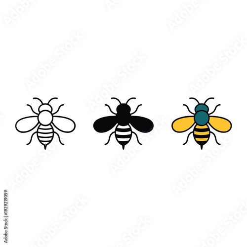 Three thermometers in varying styles and colors green outline and solid black