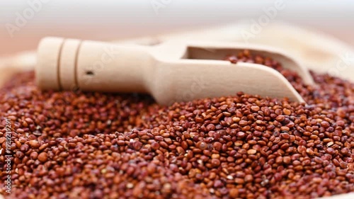video of red quinoa background