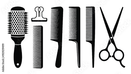 a-black-and-white-illustration-of-six-ha