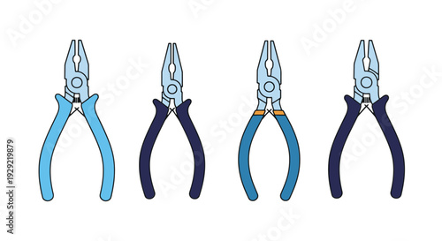 Jewelry Pliers Line creative abstract concept