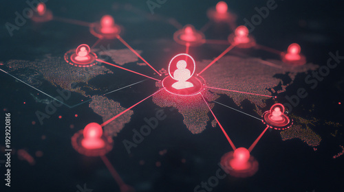 Wallpaper Mural Interconnected Global Network Featuring Smart City Infrastructure, Node Transformations, and Data Flow Visualizations with AI-Driven IoT Connections Torontodigital.ca