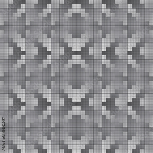 black and white square mosaic seamless pattern vector illustration