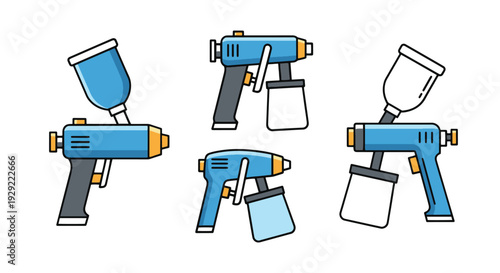 Paint Sprayer Line bright abstract color