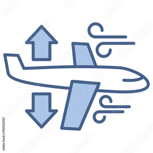 turbulence blue icon