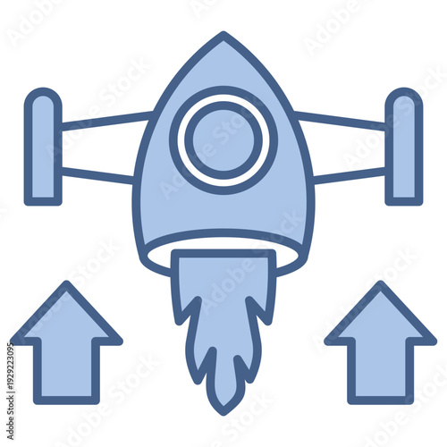 thrust blue icon
