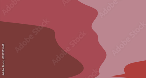 A stylish black vector silhouette illustration of a profile with flowing hair beside an abstract bear design adorned with heart and flower art