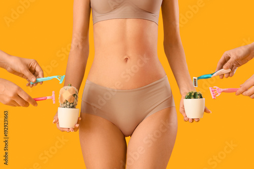 Beautiful young woman and m...