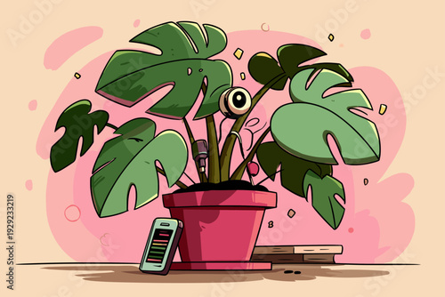 Smart Soil Sensor Monitoring Indoor Plant