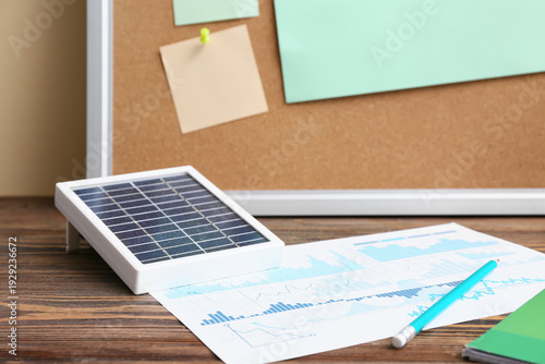 Portable solar panel with d...