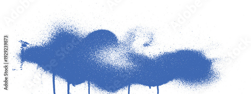 Painted Cloud: Abstract depiction of a fluffy cloud in an ethereal spray paint style, a splash of color evoking a dreamy atmosphere.