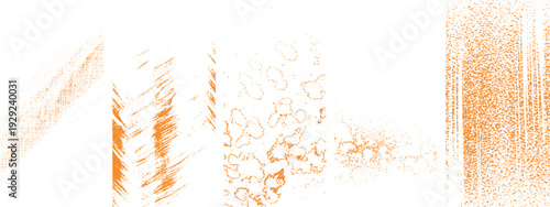 Abstract Orange Art Composition: A vibrant abstract composition in hues of orange, with a collage of textures and patterns, creates a dynamic and captivating visual experience. 