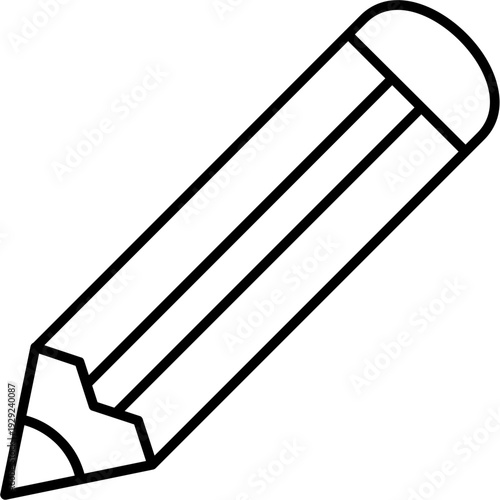 Color pencil Outline Icon