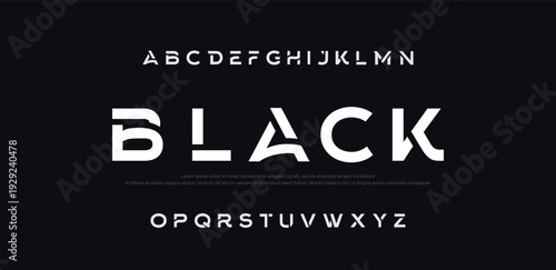 Abstract Creative modern technology alphabet fonts. Abstract typography urban sport, techno , fashion, digital, future creative logo font. vector illustration
