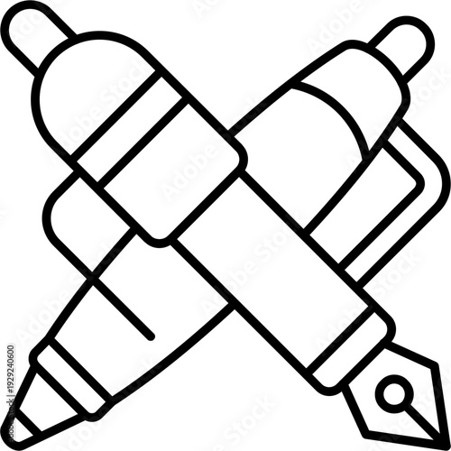 Writing tools Outline Icon