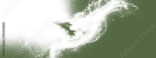 Abstract Cloud Formation in Green: An ethereal cloud formation drifts gracefully against a soft green backdrop, creating a sense of tranquility and artistic expression. 