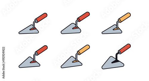 Pointing Trowel Line minimal creative color