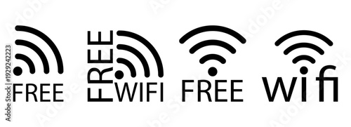 Wifi zone signal for free password vector and icon logo sticker. Sign symbol router for wave wlan fi and set round signage. Wifi network area for free public access and password wi-fi web