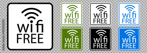 Wifi zone signal for free password vector and cool icon logo. Sticker sign symbol for router wave wlan and fi set round. Wifi spot network for free label public and password poster wi-fi