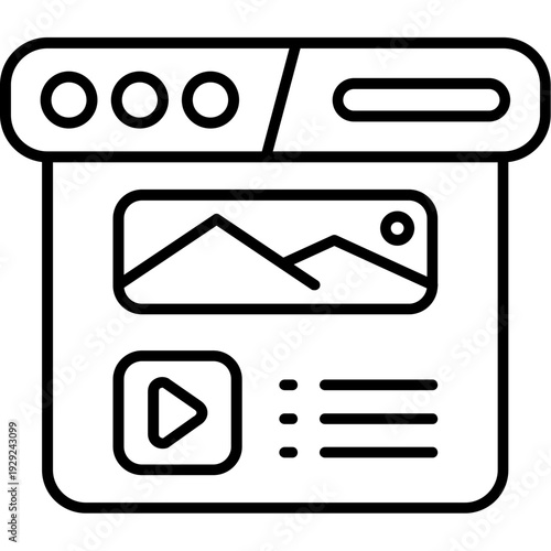 Blog post Outline Icon