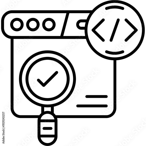 Meta description Outline Icon