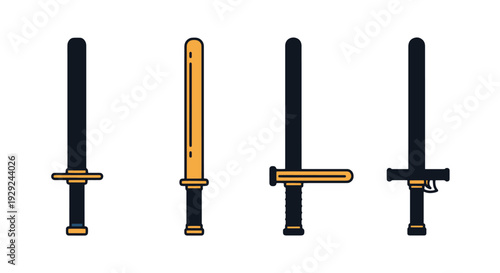 Police Baton Line clean dynamic style