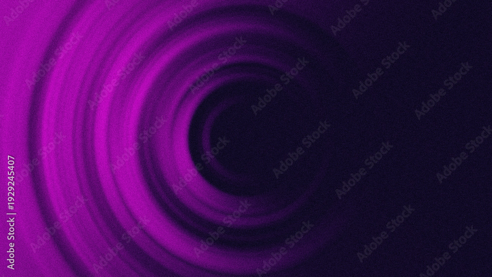 Fototapeta premium Abstract dark purple spiral vortex background with glowing light effects and radial motion blur. 