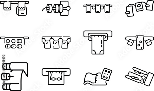 Set of 10 construction tools icons vector
