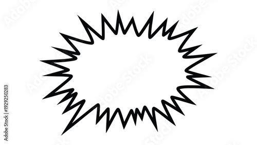 Speech Bubble Outline: A stark speech bubble outline, ready to be filled with the essence of your message, stands out in its simplicity.