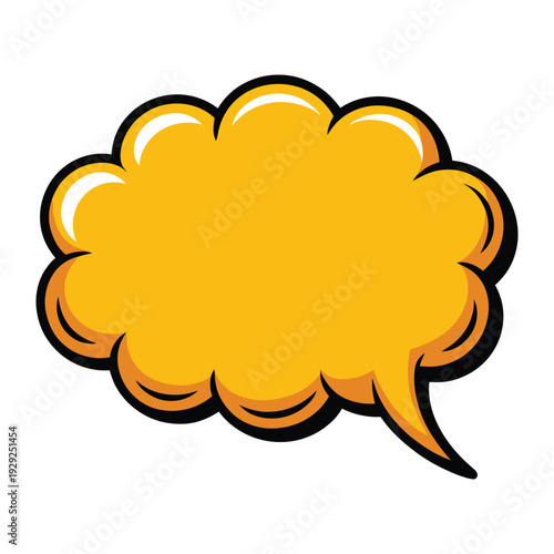 Comic Cloud Burst: An empty comic cloud burst, ready to contain thoughts, ideas, or dialogue. Perfect for conveying a message in an eye-catching way. 
