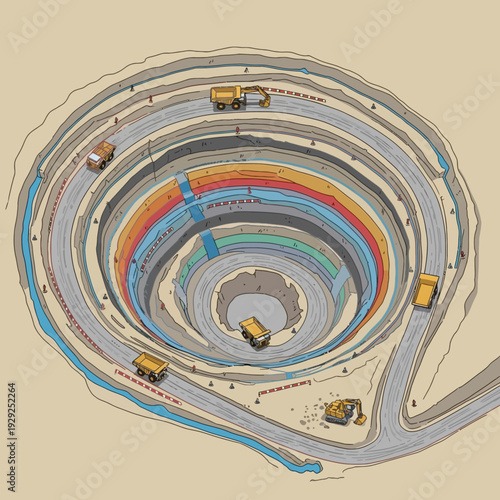 Multilevel Car Park with Vehicles Inside.