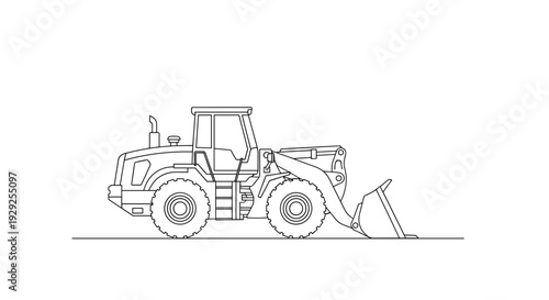 Front Loader Tractor Heavy Machinery.