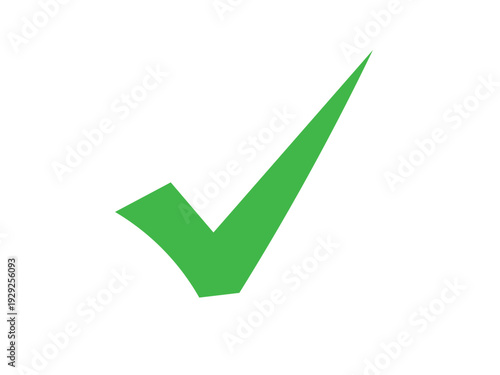 Green checkmark icon on white background