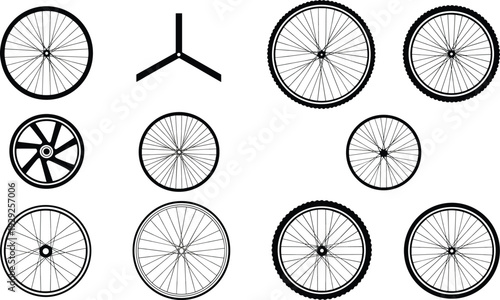 WeBicycle wheel designs collection, unique spoke patterns, radial, crossed, paired styles, trispoke hub variations, cycling performance, aerodynamics, modern rims