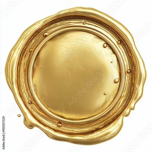 golden wax seal stamp