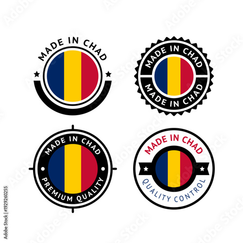 National flag of the republic of Chad