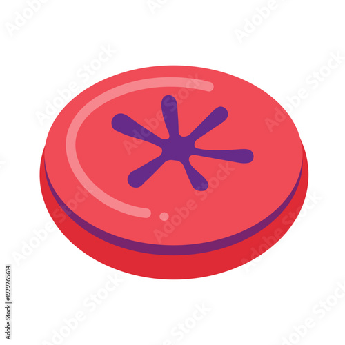 Red Berry Hard Candy Sweet Lozenges with Star Design